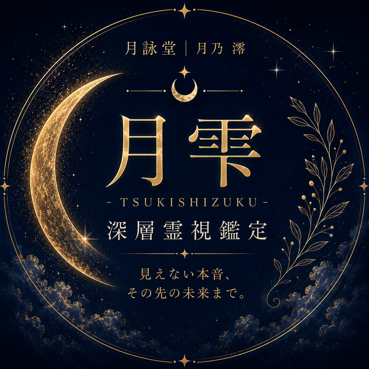 月雫 -TSUKISHIZUKU-  深層霊視鑑定  「見えない本音、その先の未来まで。」
